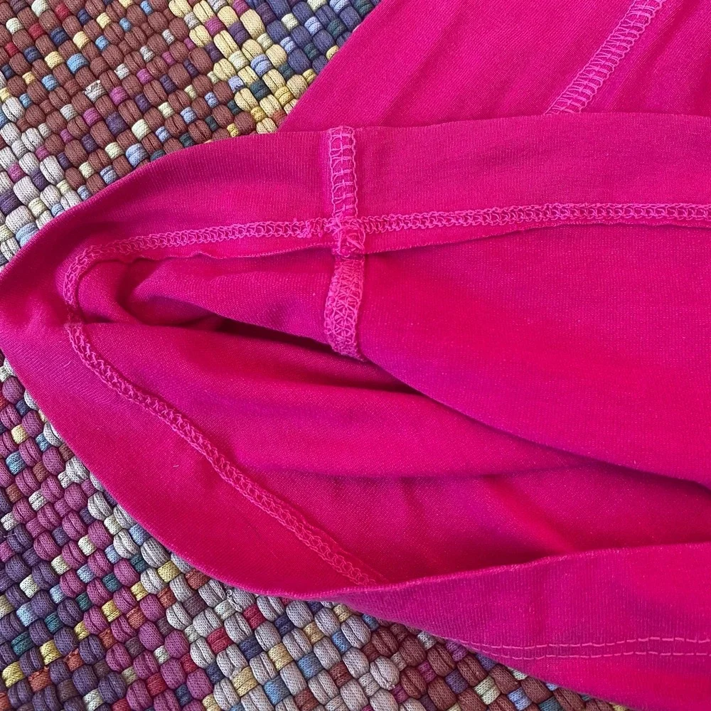 Fresh Produce Crop‎ Pants Sz L Pink Stretch Yoga Activewear Wide Leg - Picture 8 of 9